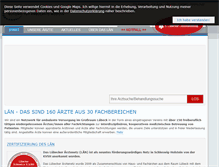 Tablet Screenshot of luebecker-aerztenetz.de